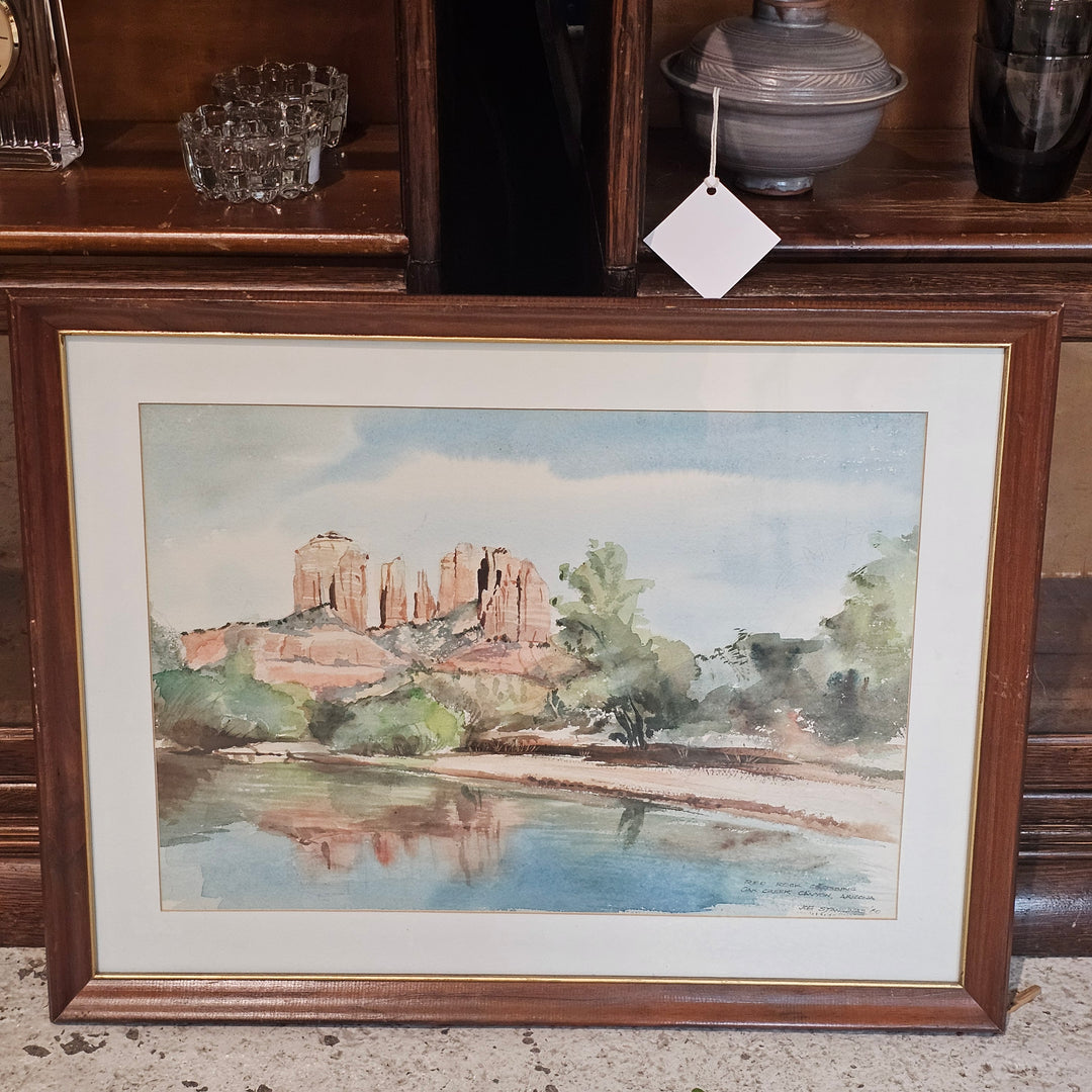 Signed Watercolor Landscape - Joe Stanilinas '80