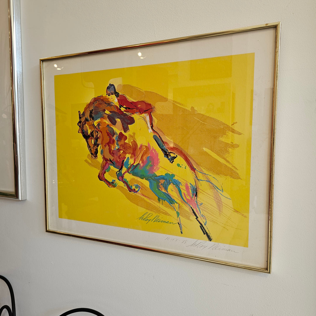 'Show Jumper' by LeRoy Neiman Pencil Signed & Dated