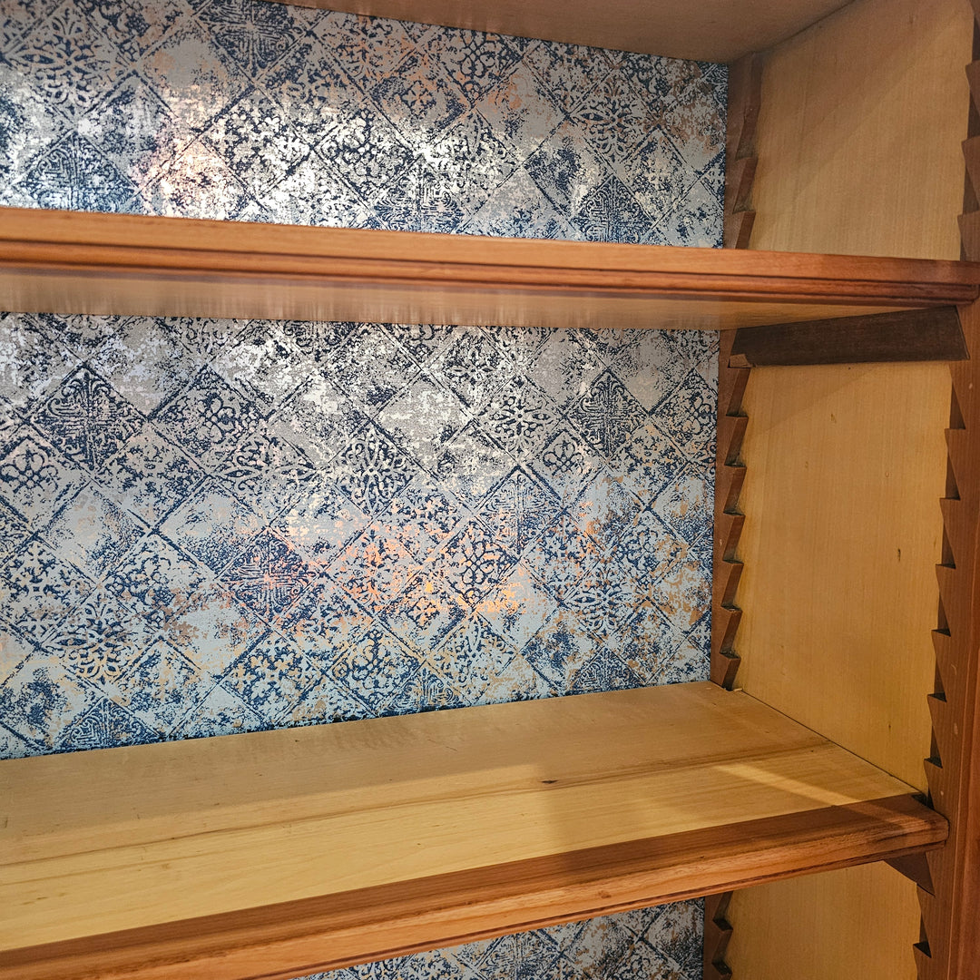 Antique Glass-Front Display Cabinet