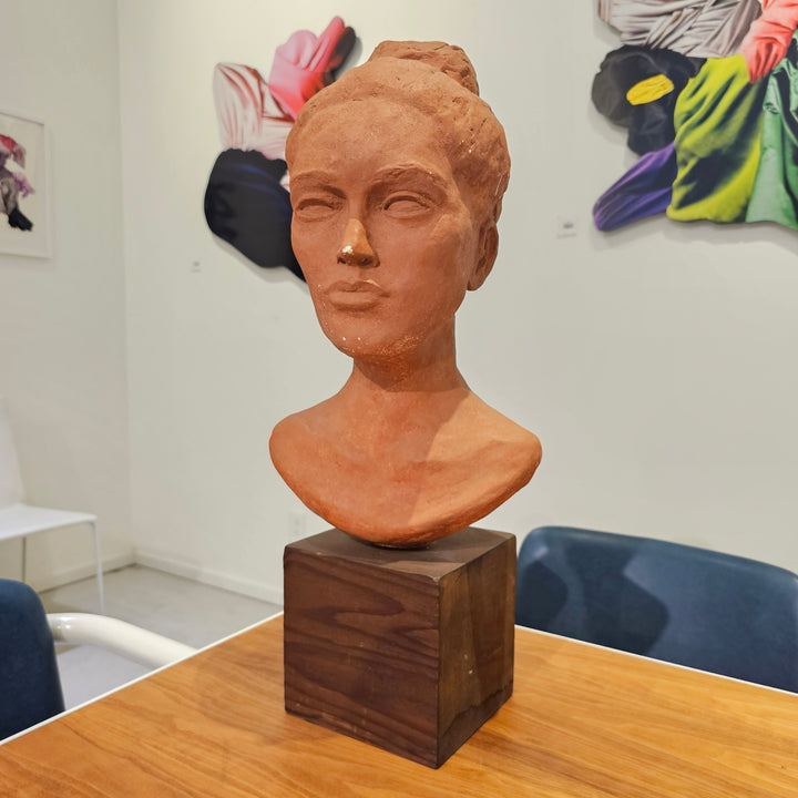 Vintage Terracotta Bust Sculpture