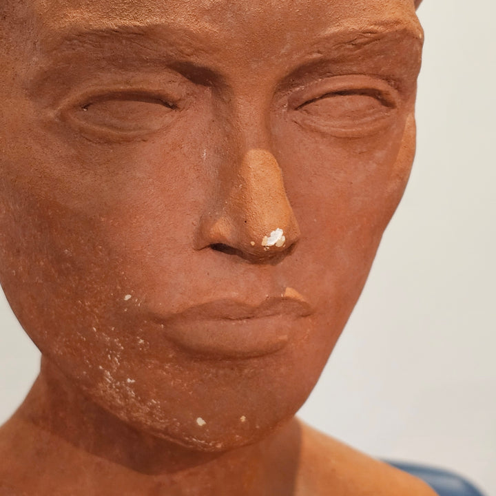 Vintage Terracotta Bust Sculpture