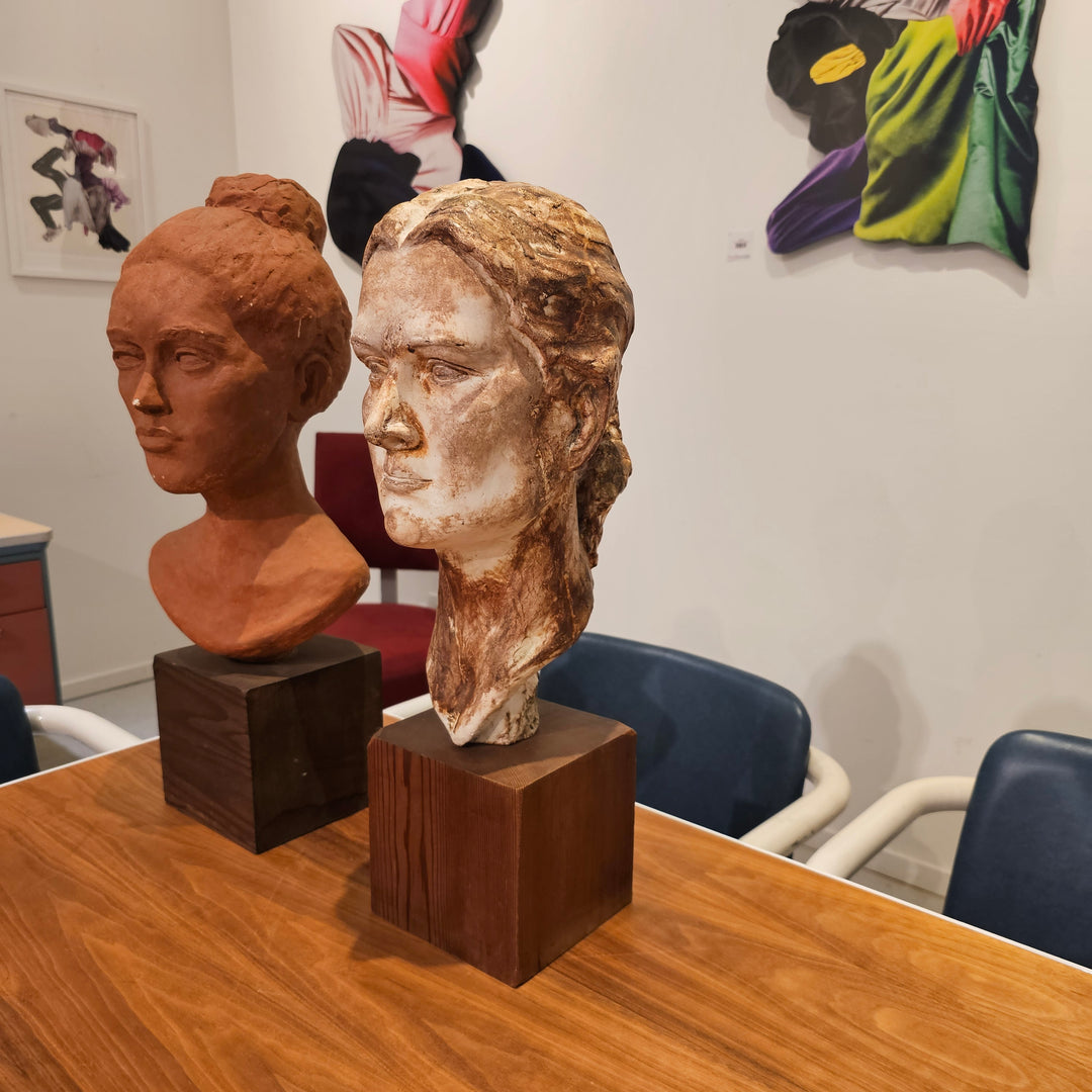 Vintage 20.5" Plaster Head Bust