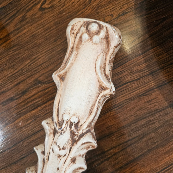 Vintage Ceramic Shell Wall Mount Spoon / Bowl