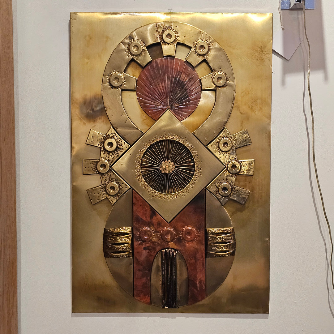 Brutalist Wall Sculpture in the Style of Stephen Chun