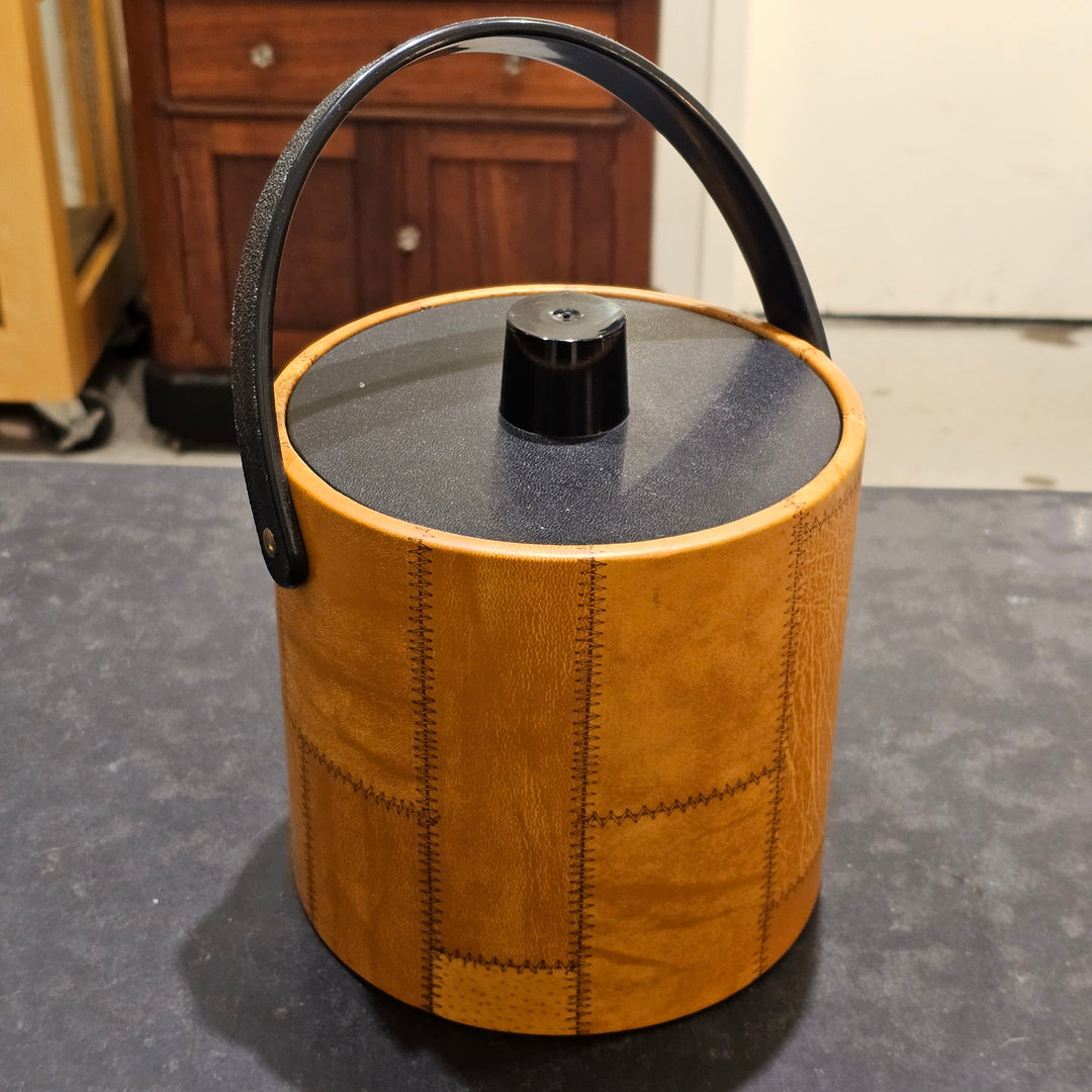 Irvinware Faux Leather Patch Ice Bucket