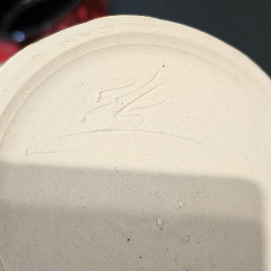 Art Pottery Multi-Color Glaze Vase - Signed