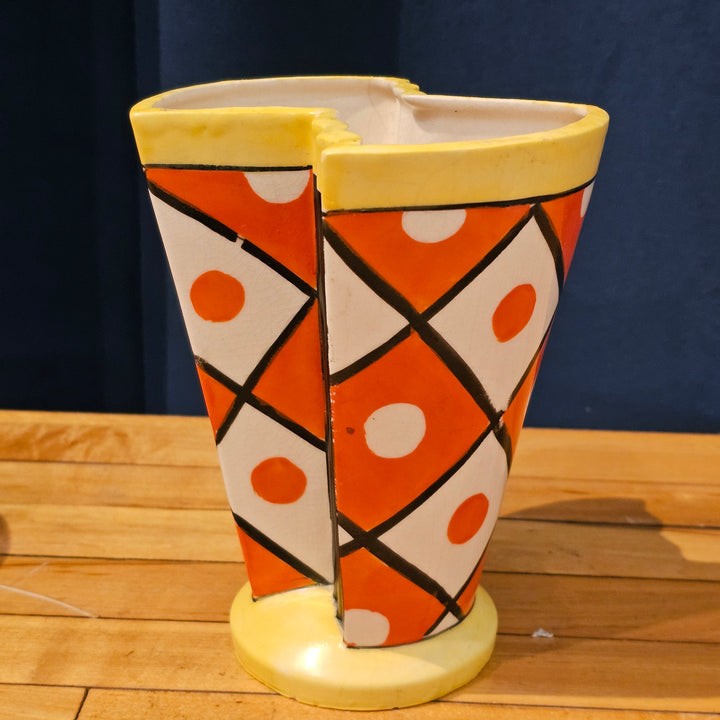 Art Deco Hand Painted Japanese Vase