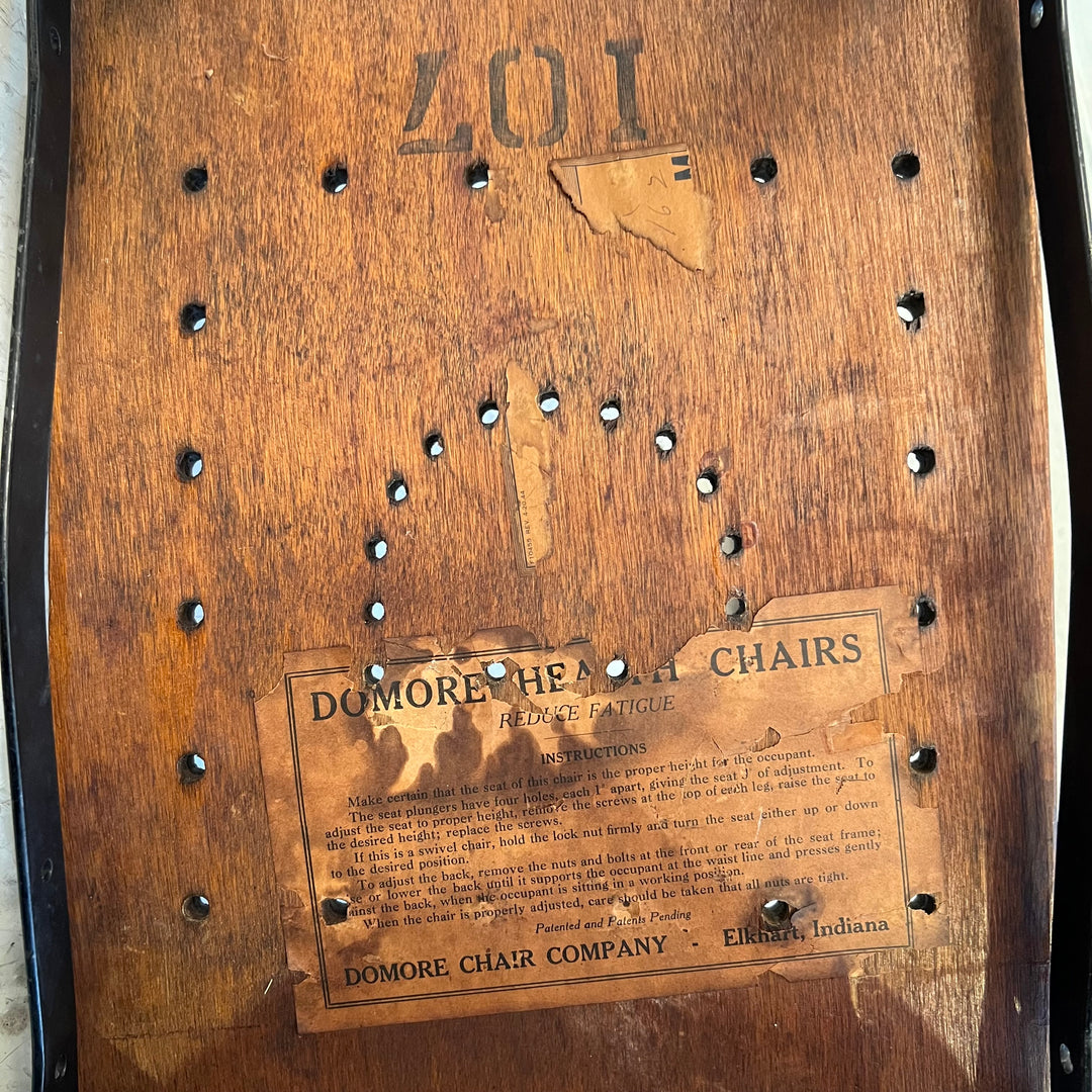 Rare Early DoMore Industrial Metal Work Chair