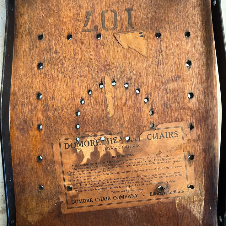 Rare Early DoMore Industrial Metal Work Chair