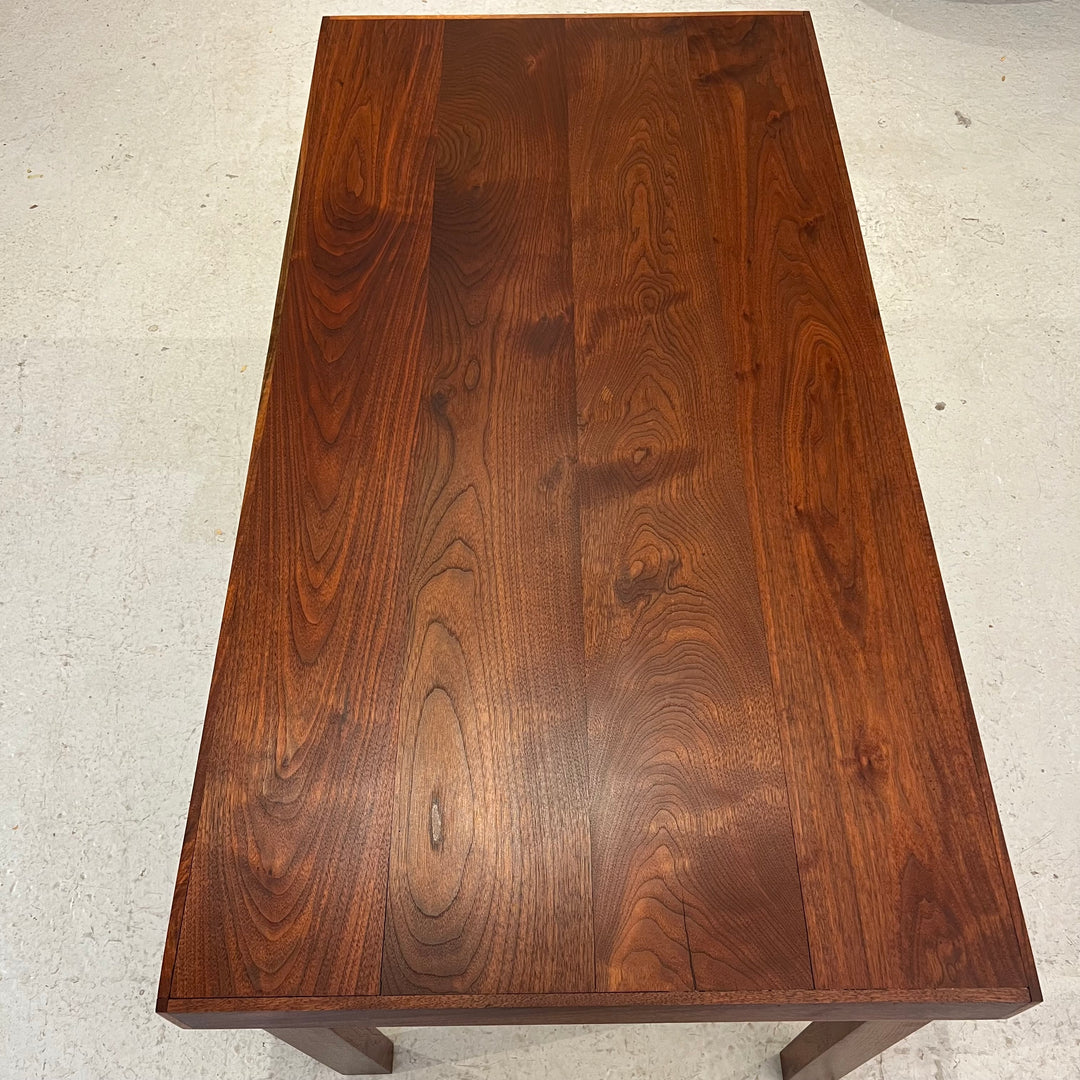1970s Custom Minimalist Solid Walnut Table