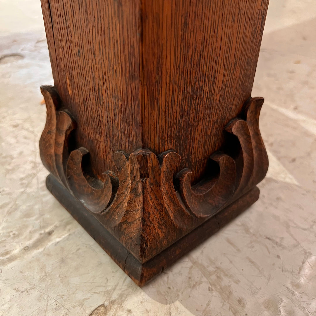 Refinished Antique Oak Trestle Table w/Drawers