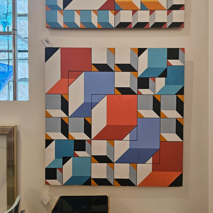 Original J.H. Henig Op Art, 1986