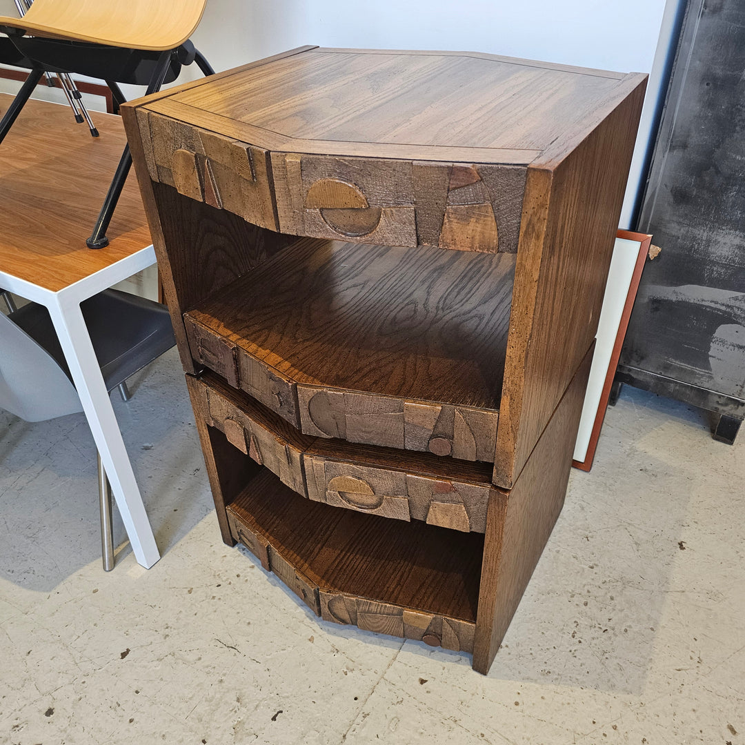 Pair of Lane Brutalist Nightstands