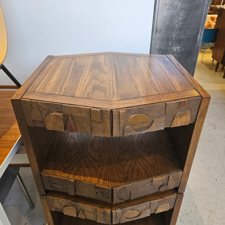 Pair of Lane Brutalist Nightstands