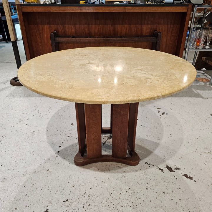Manufactured Stone Top Round Table