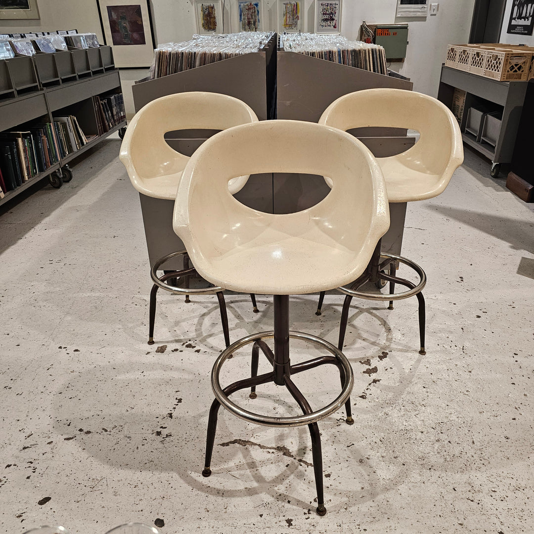 (3) Joal Molded Fiberglass Bar Stools