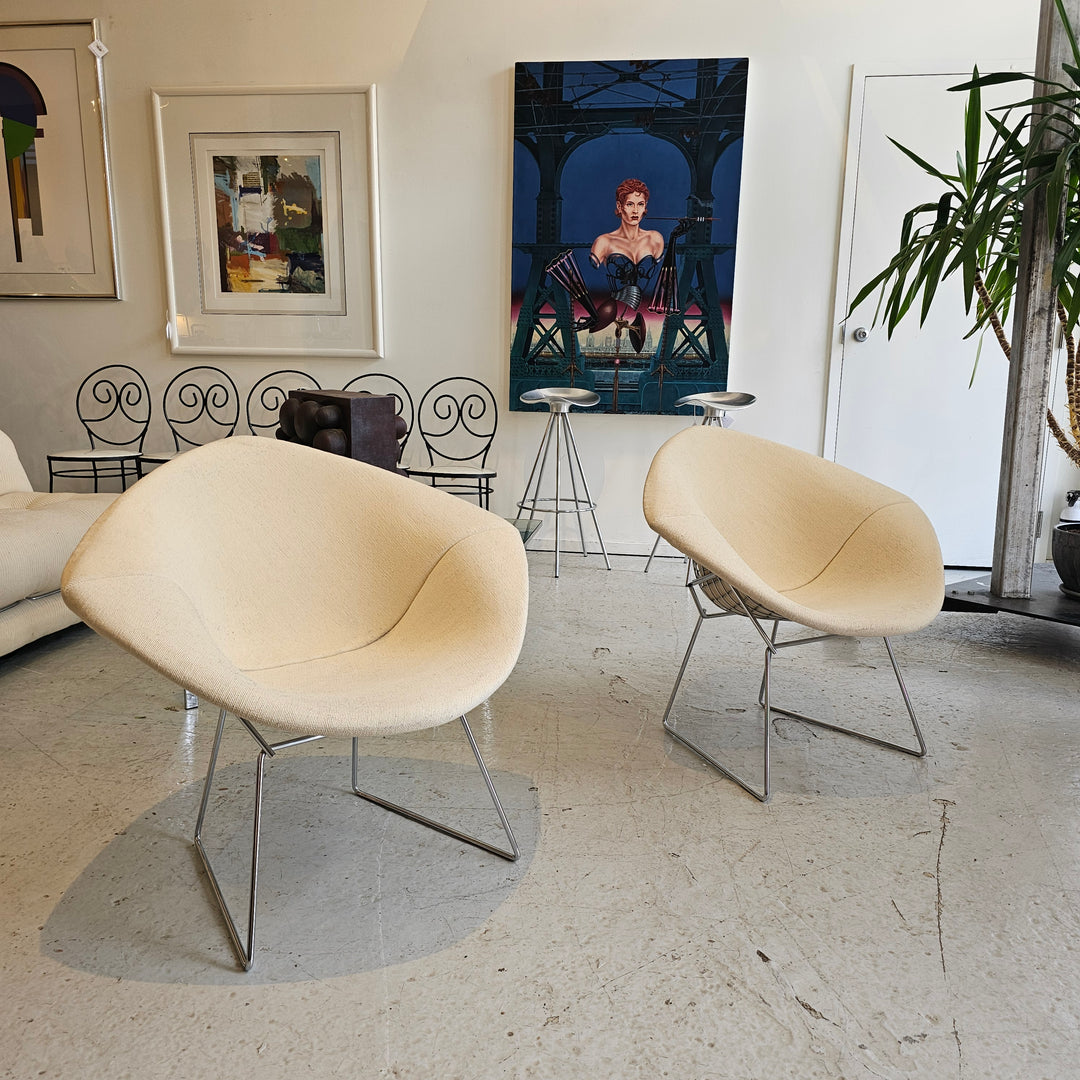 Harry Bertoia Diamond Chair With Knoll Fabric Cover