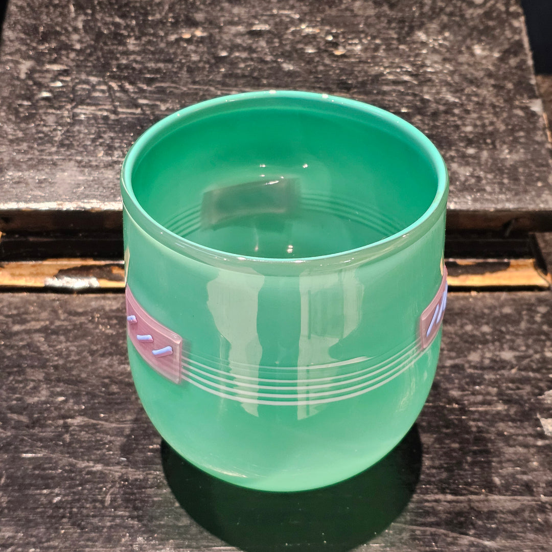 Signed Mark Hartung Signed Glass Vase