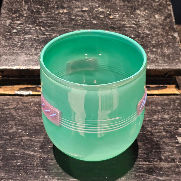 Signed Mark Hartung Signed Glass Vase