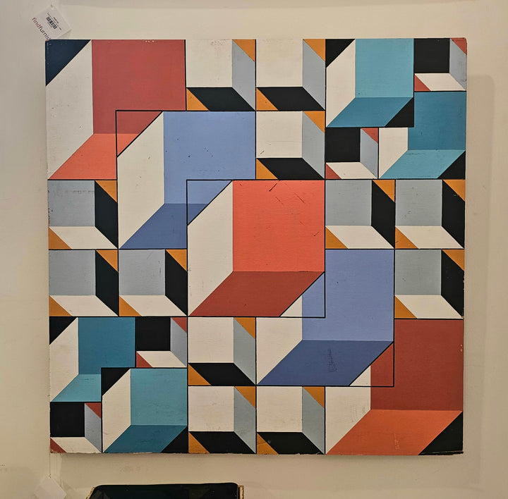 Original J.H. Henig Op Art, 1986