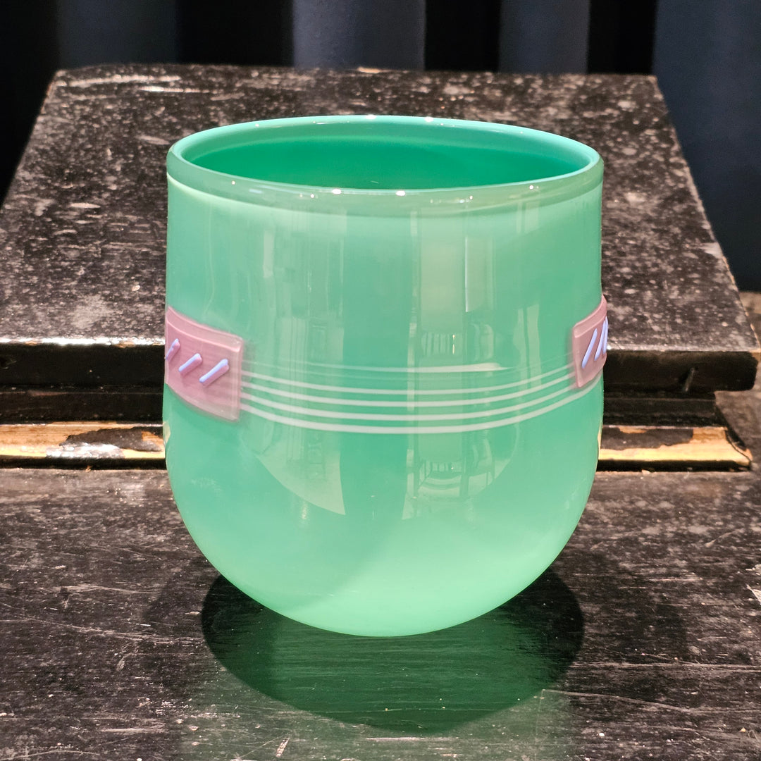 Signed Mark Hartung Signed Glass Vase