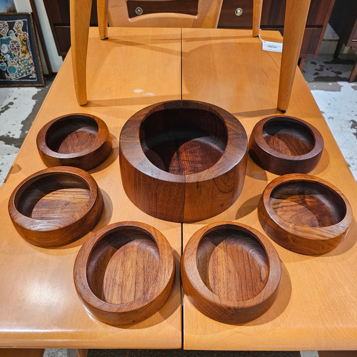 Rare 7pc Jens Quistgaard for Dansk 'Ellipse' Serving Bowl Set