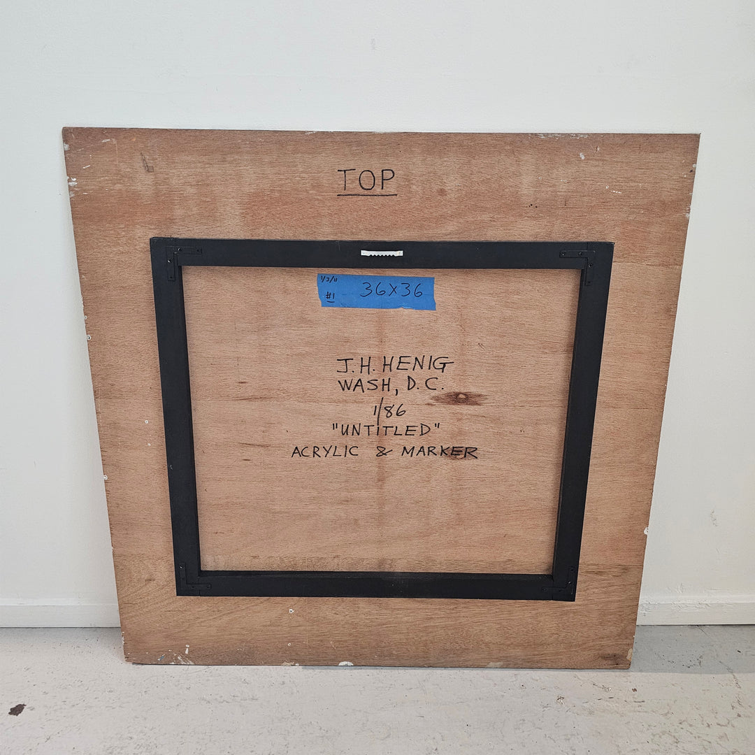 Original J.H. Henig Op Art, 1986