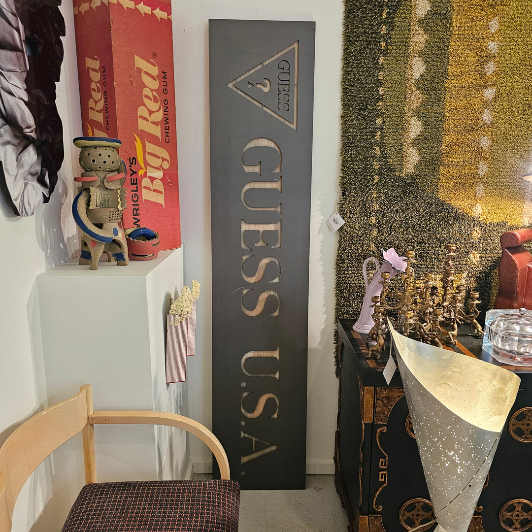 Vintage 'Guess' Display Sign