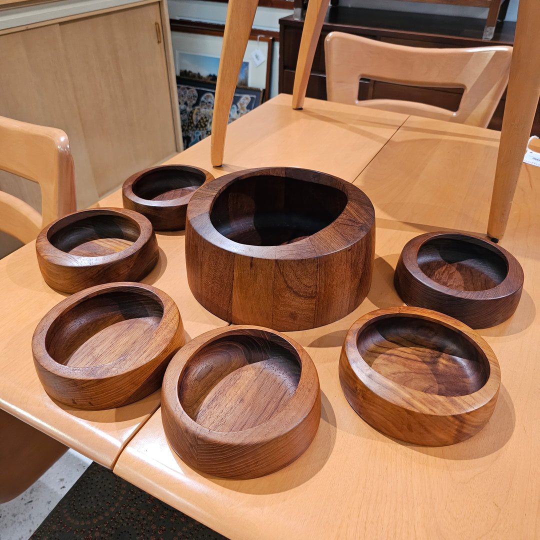 Rare 7pc Jens Quistgaard for Dansk 'Ellipse' Serving Bowl Set